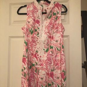 Lilly Pulitzer Size 8 flamingo shift worn once